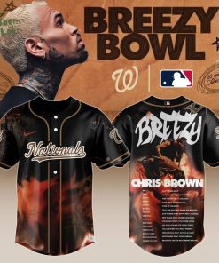 W Nationals x Chris Brown “Breezy Bowl XX Stadium World Tour” 2025 Jersey Editions Limited + Selling Out Fast