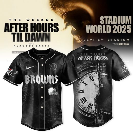 Cleveland Browns x After Hours Til Dawn 2025 – The Weekend Jersey