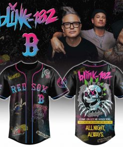 Blink-182 x Red Sox Baseball Jersey – Punk Rock Band Graphic Shirt