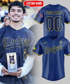 Limited Edition Dodgers Baseball Celebrating Kobe’s bobblehead night at Dodger Stadium Custom Jersey