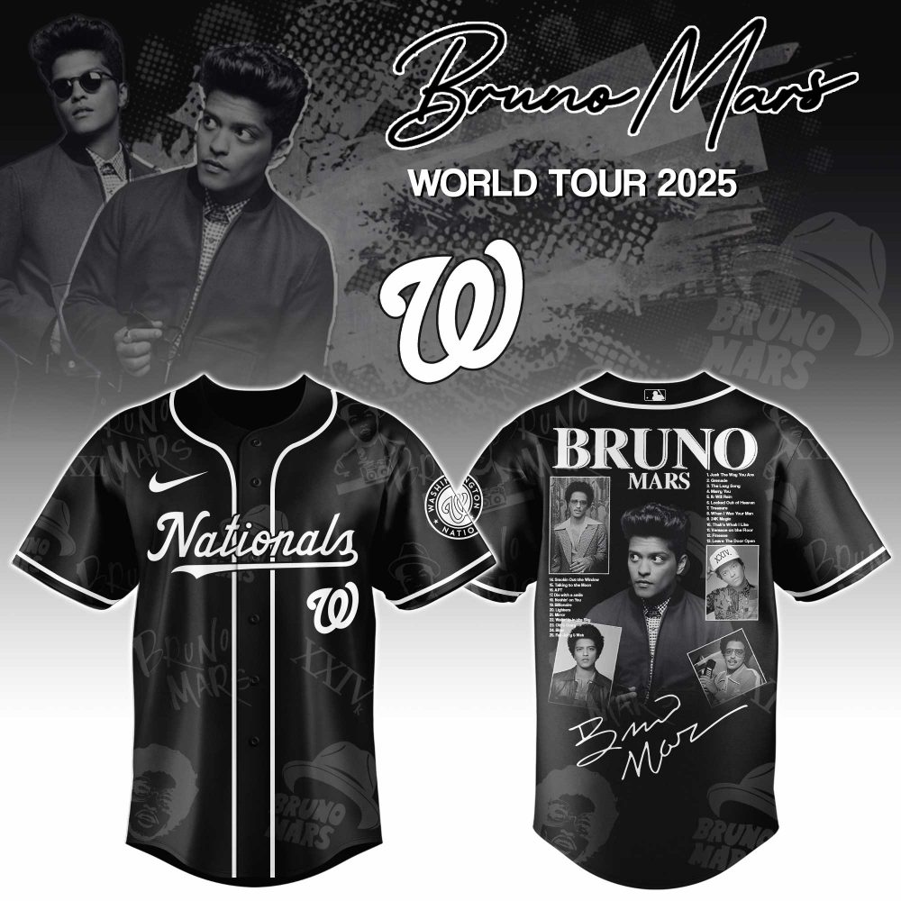 Washington Nationals x Bruno Mars at Park MGM 2025 Jersey Editions Limited