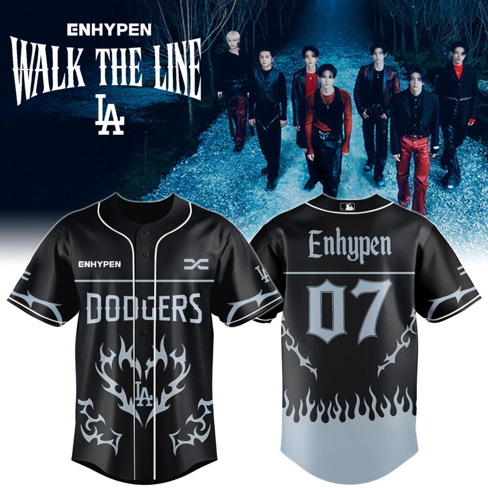 LA Dodgers x Enhypen Walk The Line Tour 2025 Jersey Editions Limited