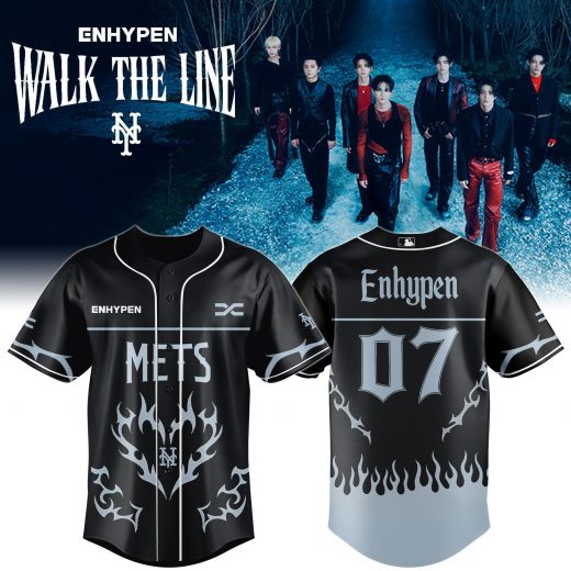 NY Mets x Enhypen Walk The Line Tour 2025 Jersey Editions Limited