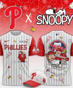 Limited Edition Philadelphia Phillies x Peanuts T-Shirt 2025