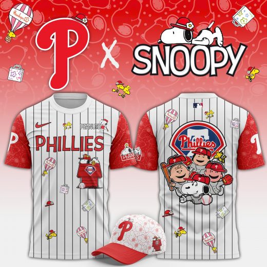 Limited Edition Philadelphia Phillies x Peanuts T-Shirt 2025