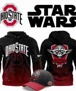 Ohio State Buckeyes 2025 Star Wars Yoda Hoodie