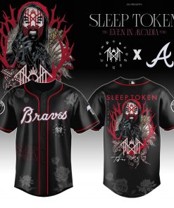 Atlanta Braves x Sleep Token ” Even in Arcadia Tour 2025 ” Jersey Limited Edition