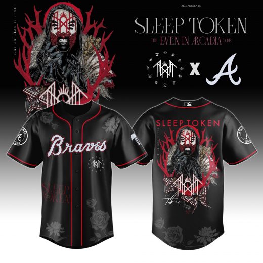 Atlanta Braves x Sleep Token ” Even in Arcadia Tour 2025 ” Jersey Limited Edition