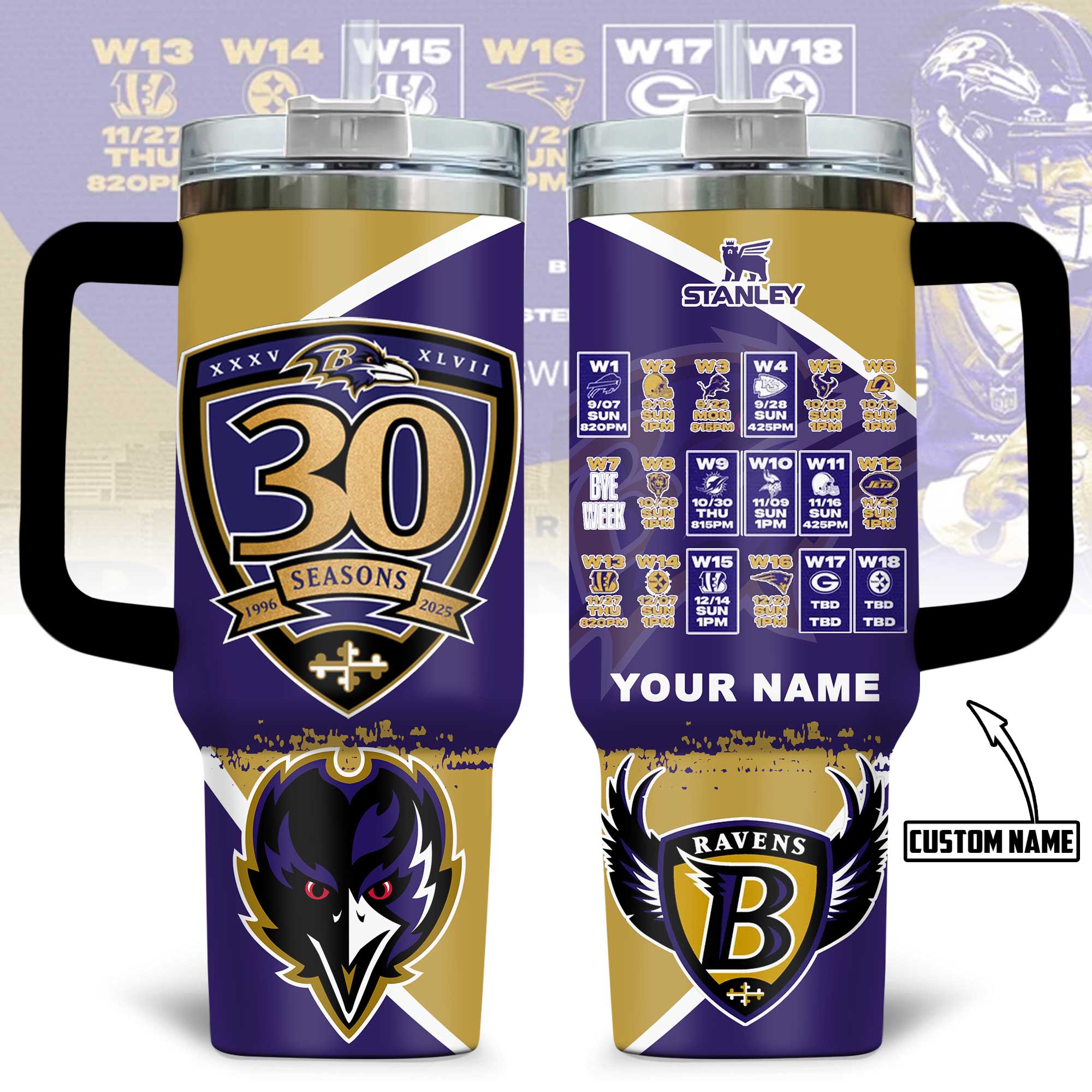 Baltimore Ravens Stanley Tumbler Baltimore Ravens Stanley Tumbler