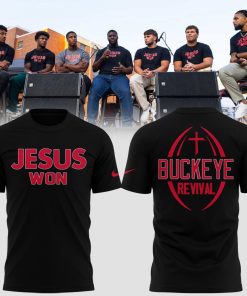 Special New Ohio State Football JESUS WON Tshirt 2025