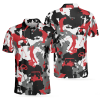 Sleep With Bowler Black Red Funny Short Sleeve With Sayings Polo Shirt