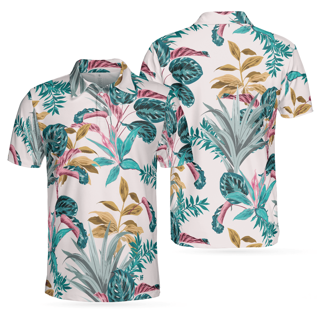 Exotic Tropical Plants Tropical Themed Polo Shirt Exotic Tropical Plants Tropical Themed Polo Shirt