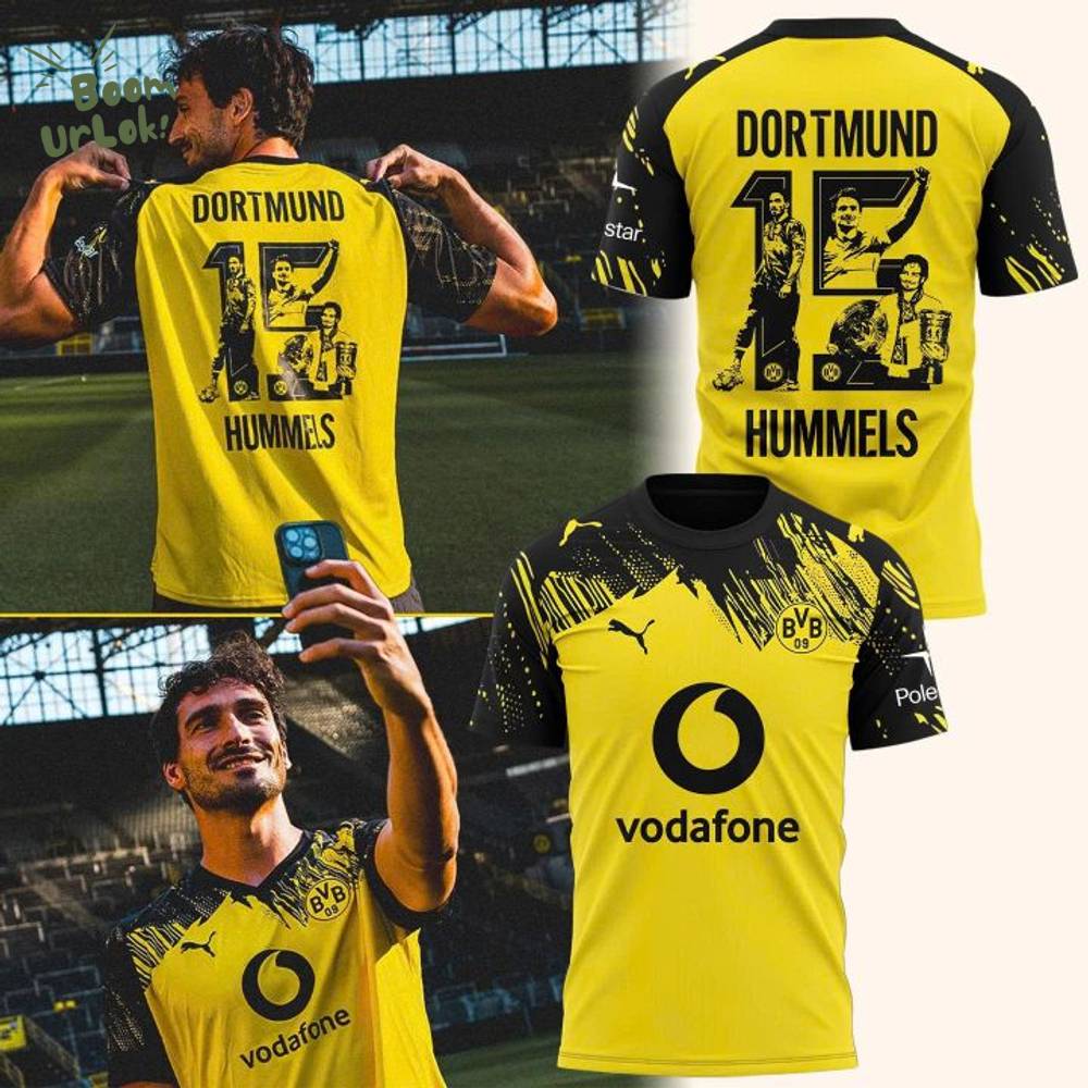 Borussia Dortmund Mats Hummels Yellow Legend #15 Borussia Dortmund Mats Hummels Yellow Legend #15