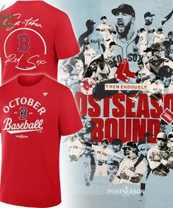 Boston Red Sox 2025 Postseason Locker Room T-Shirt