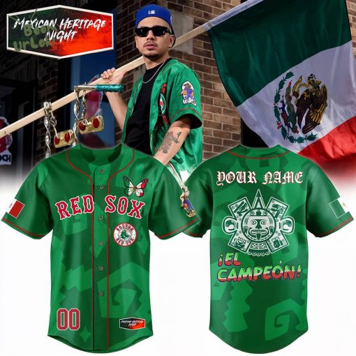Boston Red Sox Mexican Heritage Night-3D Baseball Jersey