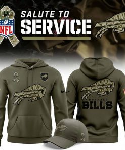 Buffalo Bills Olive 2025 Salute to Service Sideline Standard Issue Hoodie