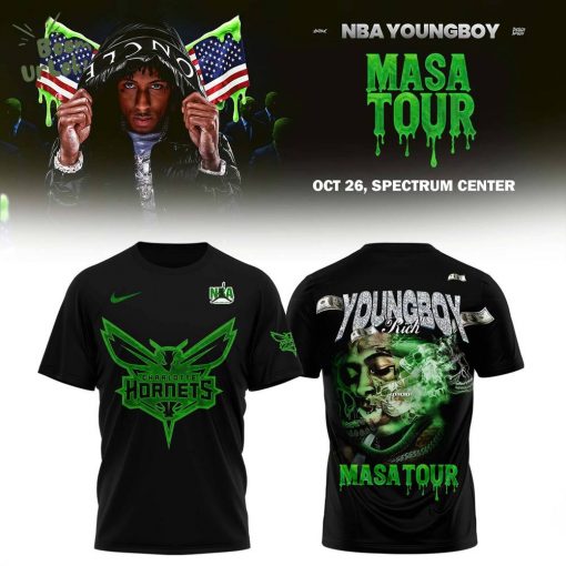 Charlotte Hornets X NBA Young Boy: MASA Tour Merch Shirt