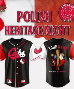 Chicago Cubs x Polish By Blood American Heritage Night 2025-3D Baseball Jersey