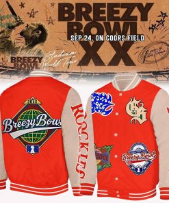 Colorado Rockies x CHRIS BROWN – BREEZY BOWL XX 2025 Red Jacket