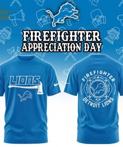 Detroit Lions Firefighter Appreciation Day Tshirt