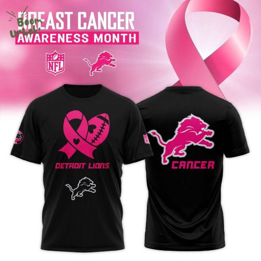 Detroit Lions The Breast Cancer Awareness Month 2025 Limited TShirt