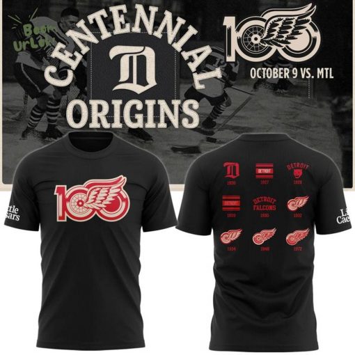 Detroit Red Wings Centennial Original Limited T-shirt 2025