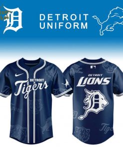 Detroit Tigers x Detroit Lion Limited Edition Jersey 2025 Ver 2