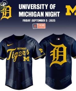 Detroit Tigers x Michigan Wolverines Night Game Limited Edition Jersey 2025