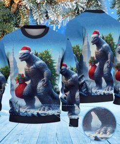 Godzilla Christmas Knitted Sweater