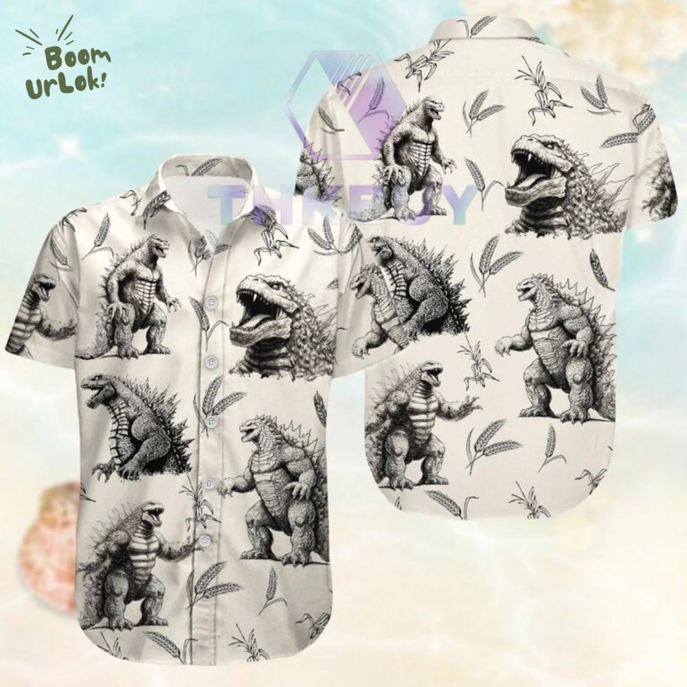 Godzilla Hawaiian Shirt Godzilla Hawaiian Shirt