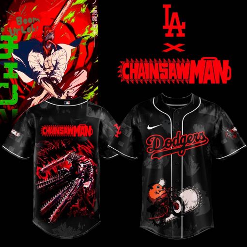 LA Dodgers _ Chainsaw Man – The Movie: Reze Arc Limited Jersey