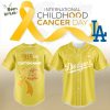 LA Dodgers Childhood Cancer Awareness Night Limited White Jersey