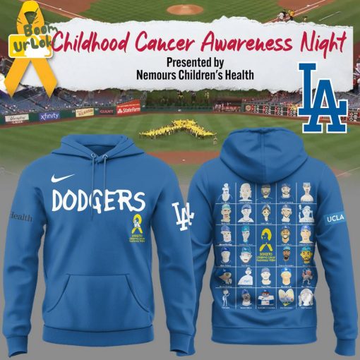 LA Dodgers Childhood Cancer Awareness Night Limited Blue Hoodie