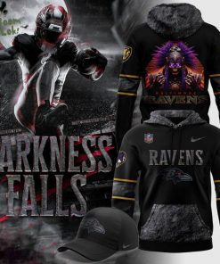 Limited Edition Baltimore Ravens ” Darkness Falls ” Hoodie 2025-2026