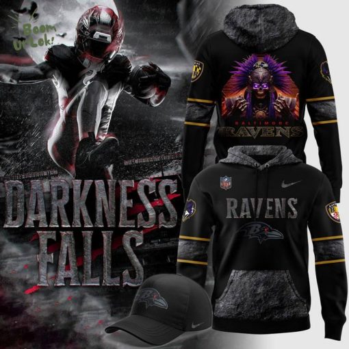 Limited Edition Baltimore Ravens ” Darkness Falls ” Hoodie 2025-2026