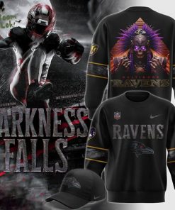 Limited Edition Baltimore Ravens ” Darkness Falls ” Sweatshirt 2025-2026