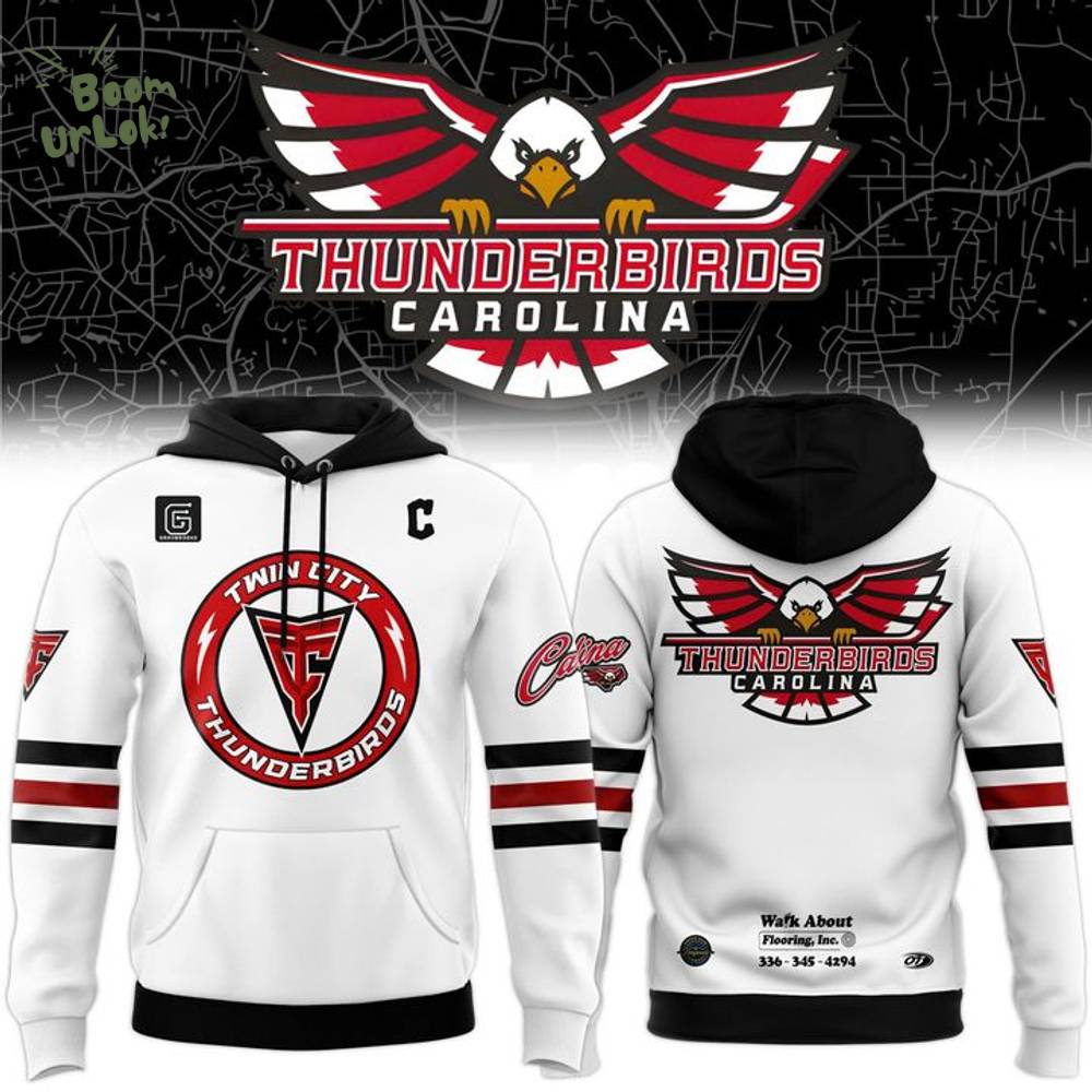 Limited Edition Carolina Thunderbirds New Hoodie Seasoon 2025-2026(White) Limited Edition Carolina Thunderbirds New Hoodie Seasoon 2025-2026(White)