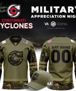 Limited Edition Cincinnati Cyclones Military Day 2025 Jersey