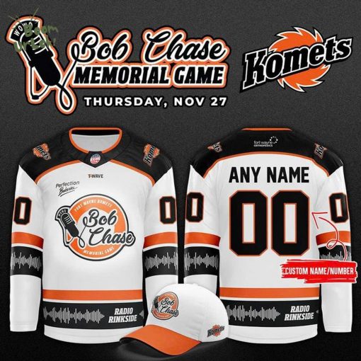 Limited Edition Fort Wayne Komets Bob Chase Memorial Game Jerseys 2025