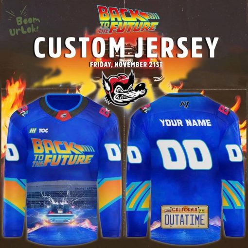 Limited Edition Huntsville Havoc Back to the Future jersey 2025