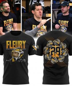 Limited edition Pittsburgh Penguins Black Marc-Andre Fleury Black T-shirt