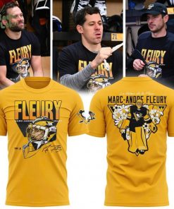 Limited edition Pittsburgh Penguins Yellow Marc-Andre Fleury T-shirt