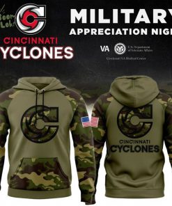 Limited editions Cincinnati Cyclones Military Day 2025 Hoodie