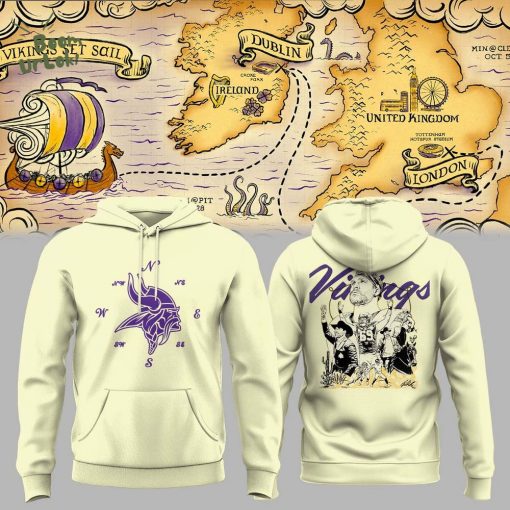 Minnesota Vikings Set Sall Collections White Hoodie