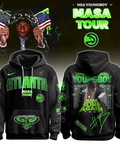 NBA Atlanta Hawks x Young Boy: MASA Tour Merch Limited Edition Hoodie 2025