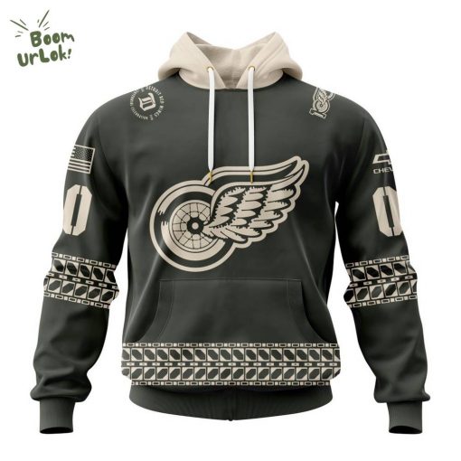 NHL Detroit Red Wings Personalized 2025/26 Military Appreciation Design