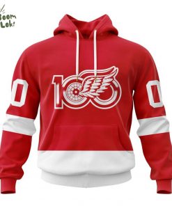 NHL Detroit Red Wings Personalized Home With Centennial Logo Design