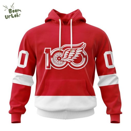 NHL Detroit Red Wings Personalized Home With Centennial Logo Design
