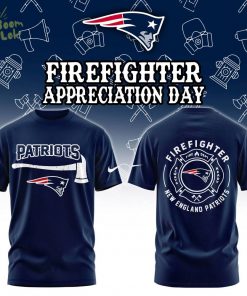New England Patriots Firefighter Appreciation Day Tshirt
