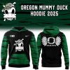 Oregon Ducks Mummy Mode White Hoodie 2025